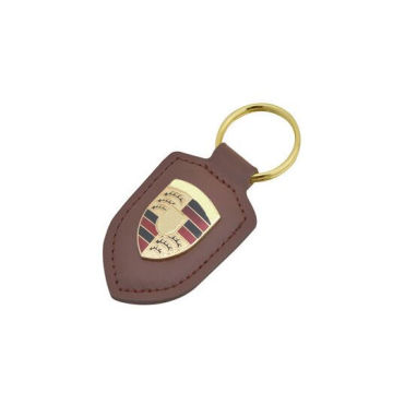 Chaveiro de couro, feltro Keychain com carimbo de ouro (GZHY-KA-117)